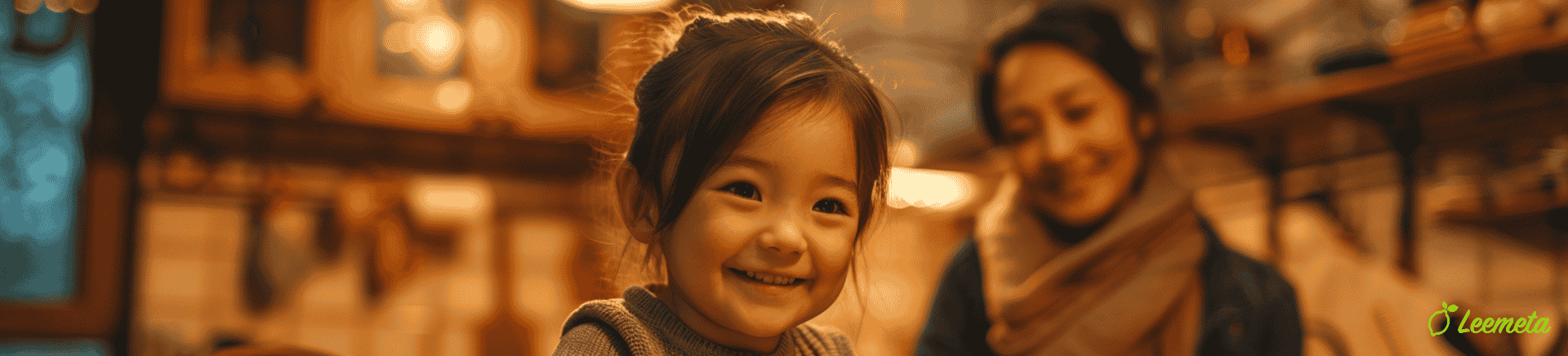 A child reading a book and translating for their parents, symbolizing language skills and cultural connection."