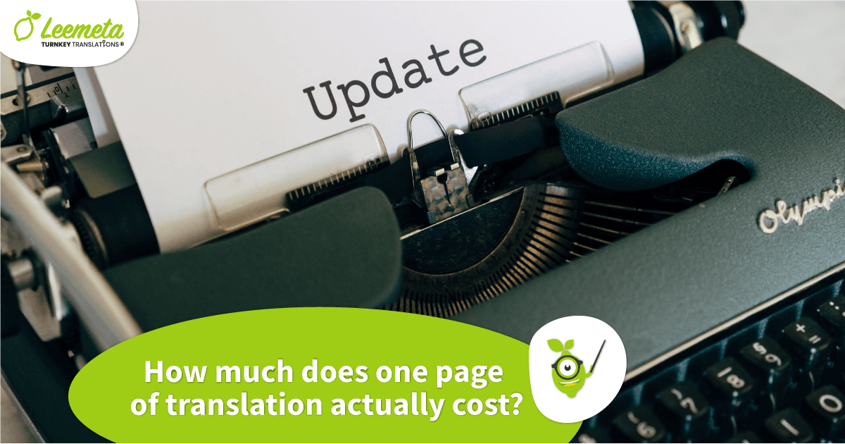 Cost of translation what does it depend on? Practical tips Leemeta