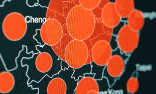 Map of the coronavirus spread