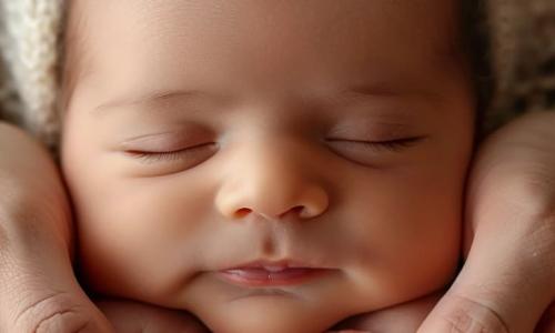 A traditional wooden stork decoration in a garden, symbolizing the birth of a baby in Germany.